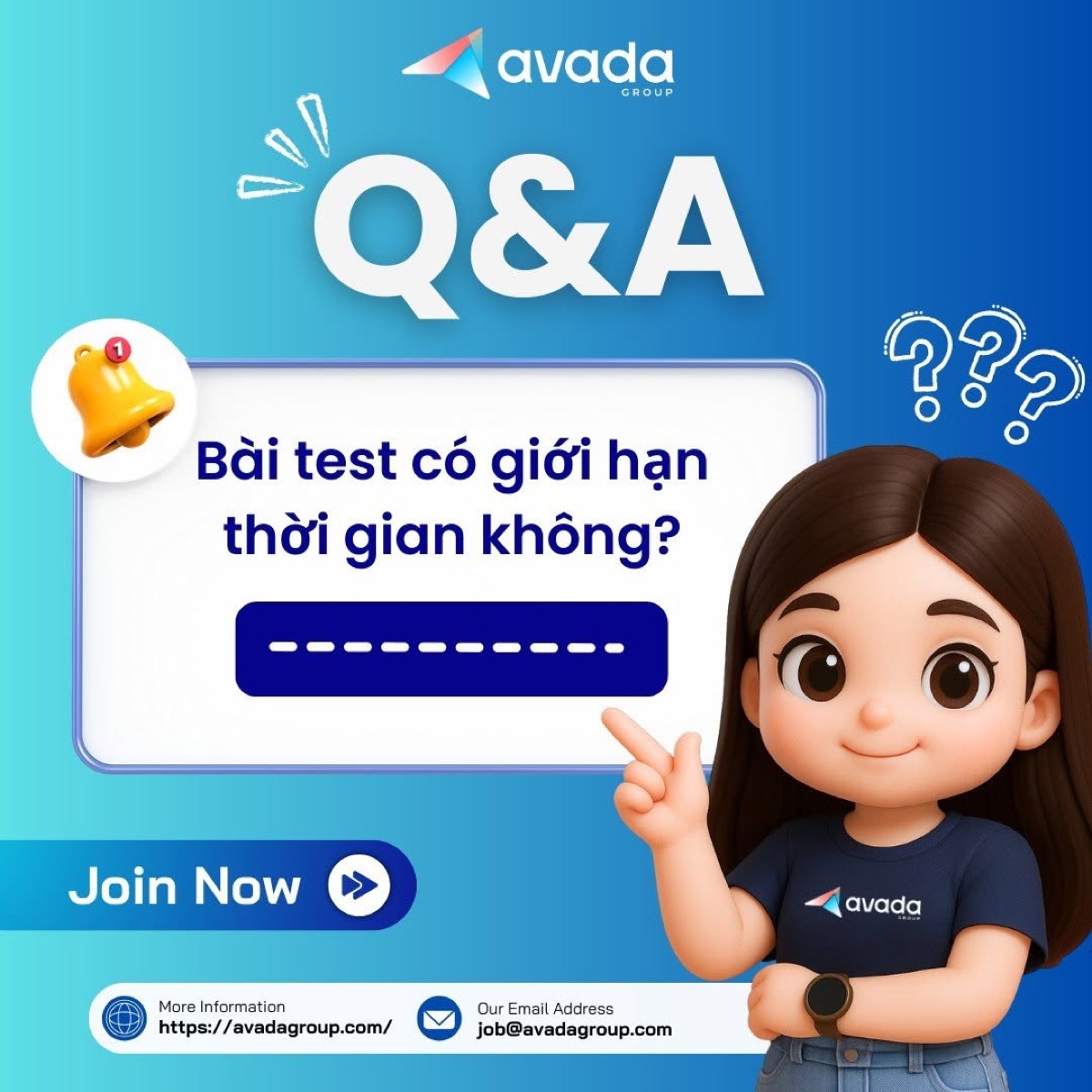 Bài test có giới hạn thời gian không?