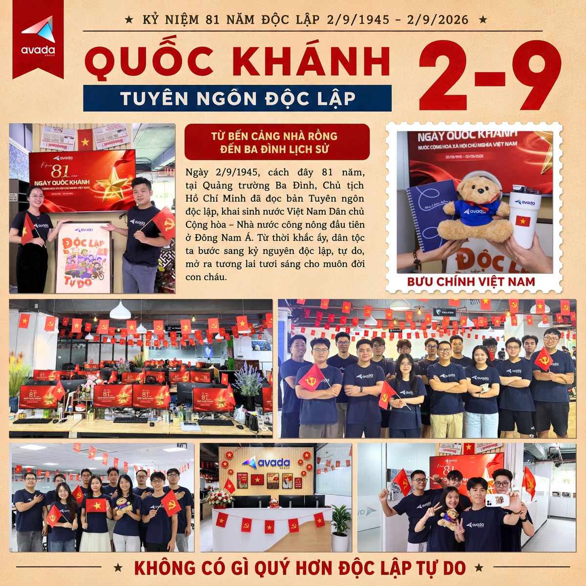 Nhật san Avada Group kỷ niệm 81 năm Quốc khánh 2/9